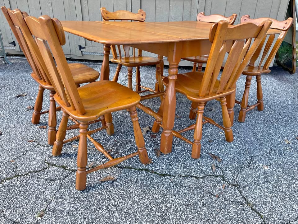 Vintage Table and 6 Chairs