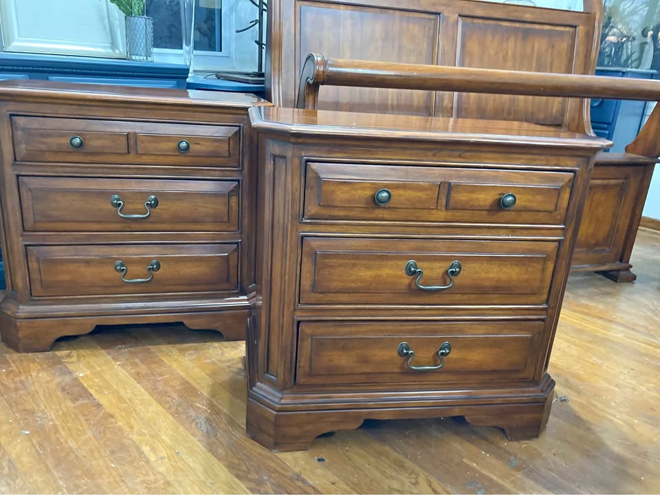 Pair of Tall Nightstands