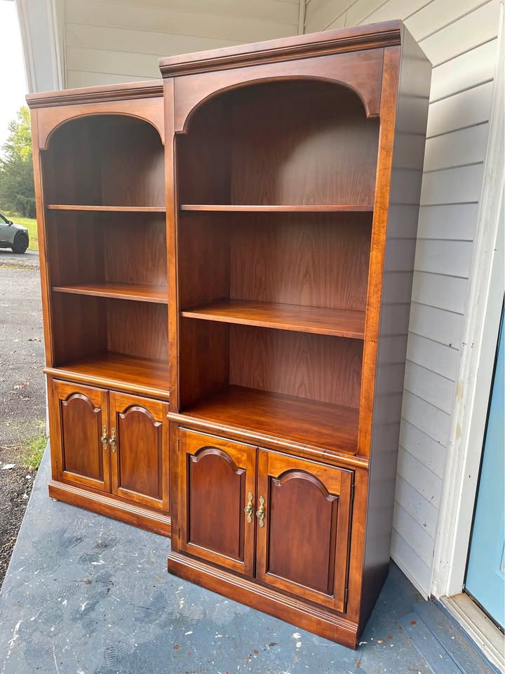 Pair of Matching Wooden Bookcases