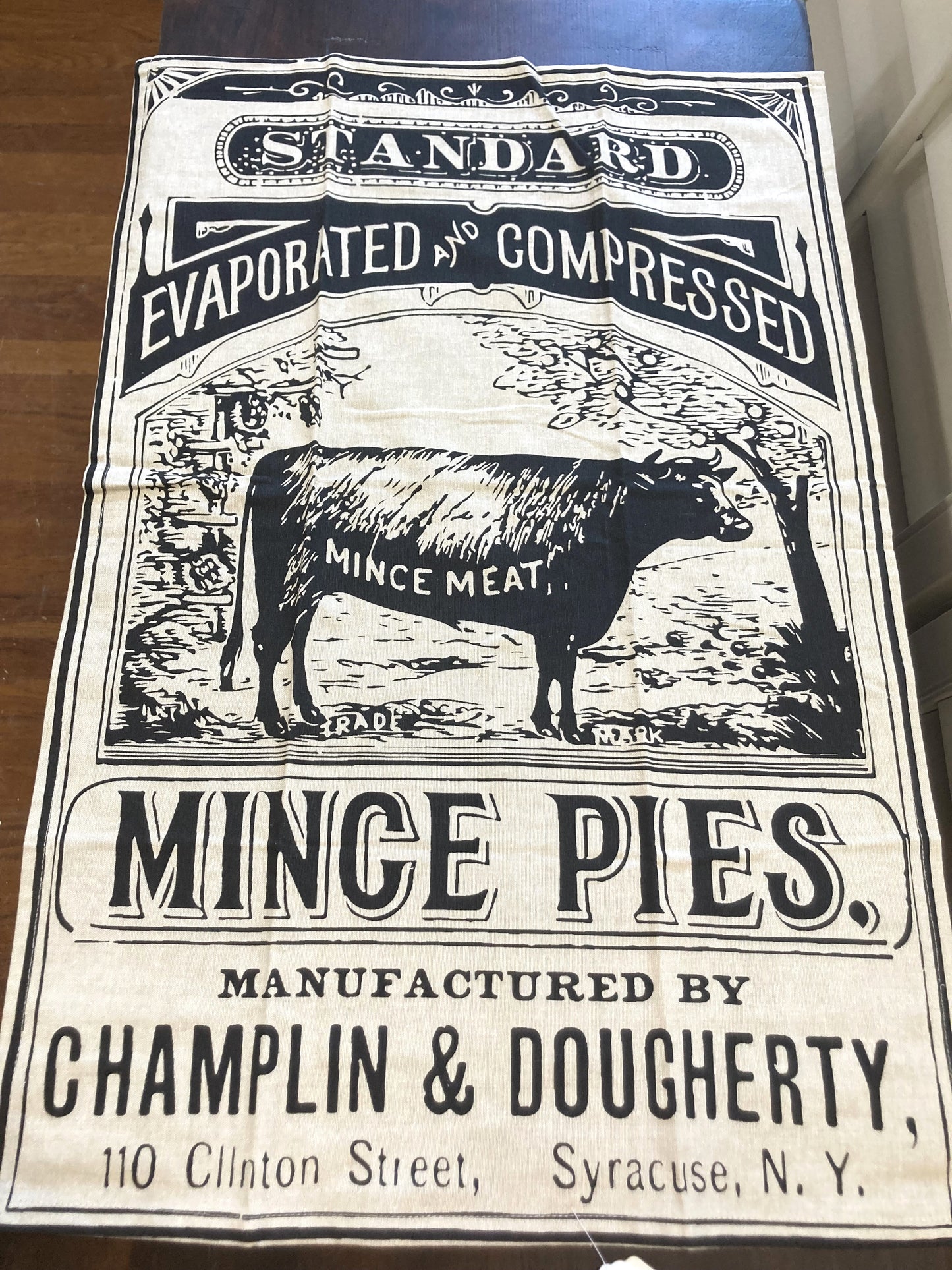 Cotton Tea Towel - Mince Pies