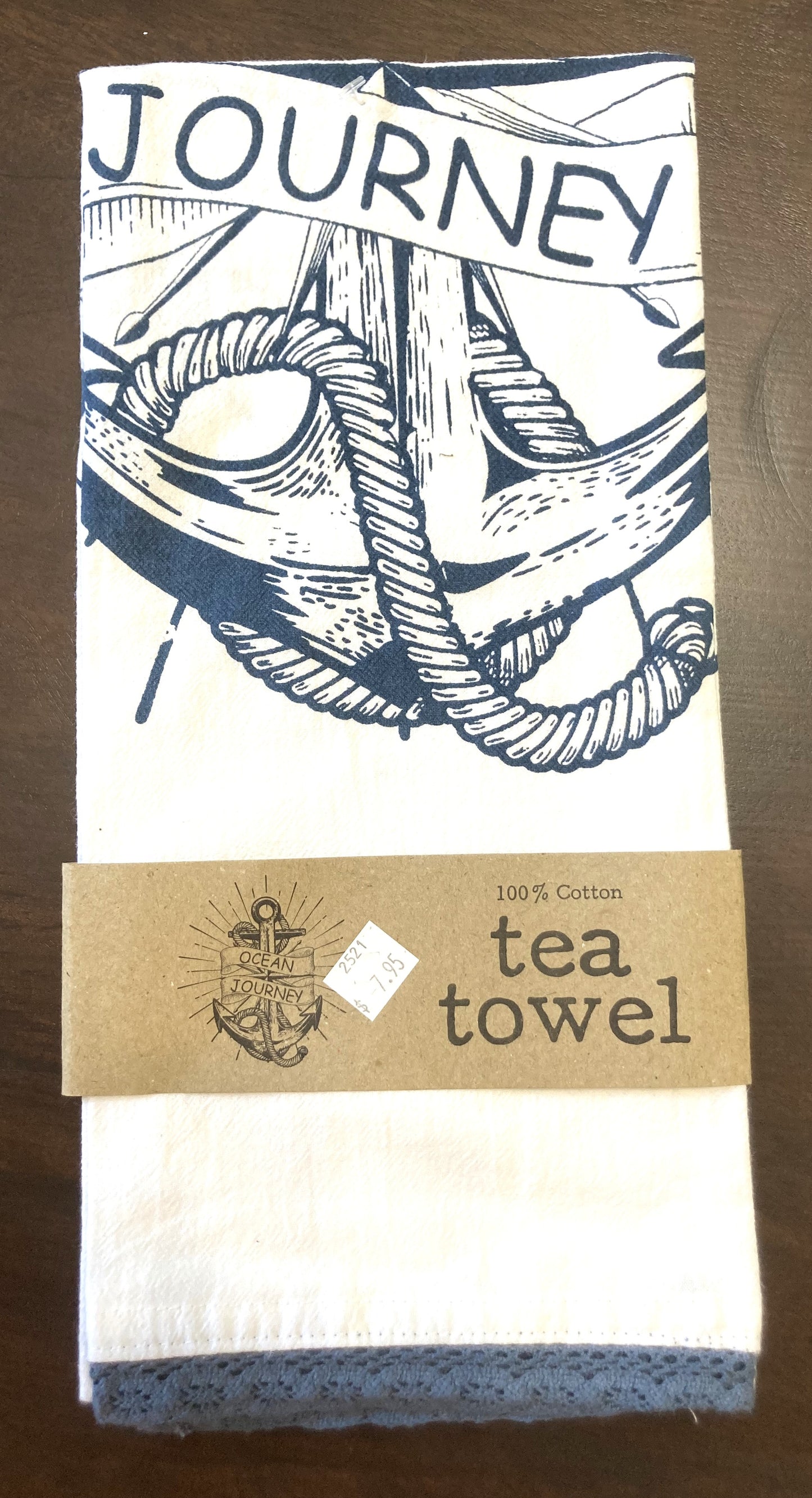 Cotton Tea Towel - Anchor
