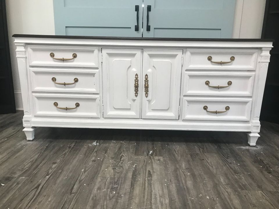 Refinished Long Dresser