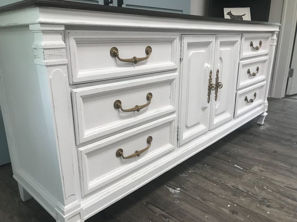 Refinished Long Dresser