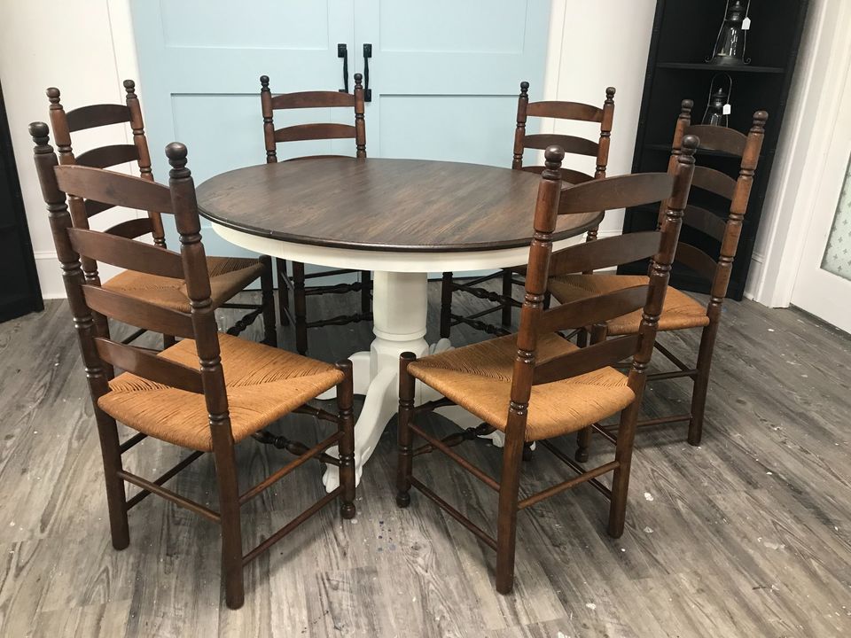 Solid Oak Table and Matching Chairs