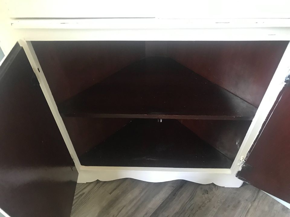 Farmhouse Corner Cabinet