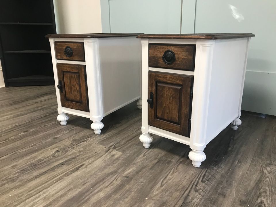 Pair Refinished Nightstands