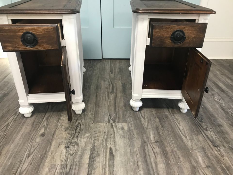 Pair Refinished Nightstands