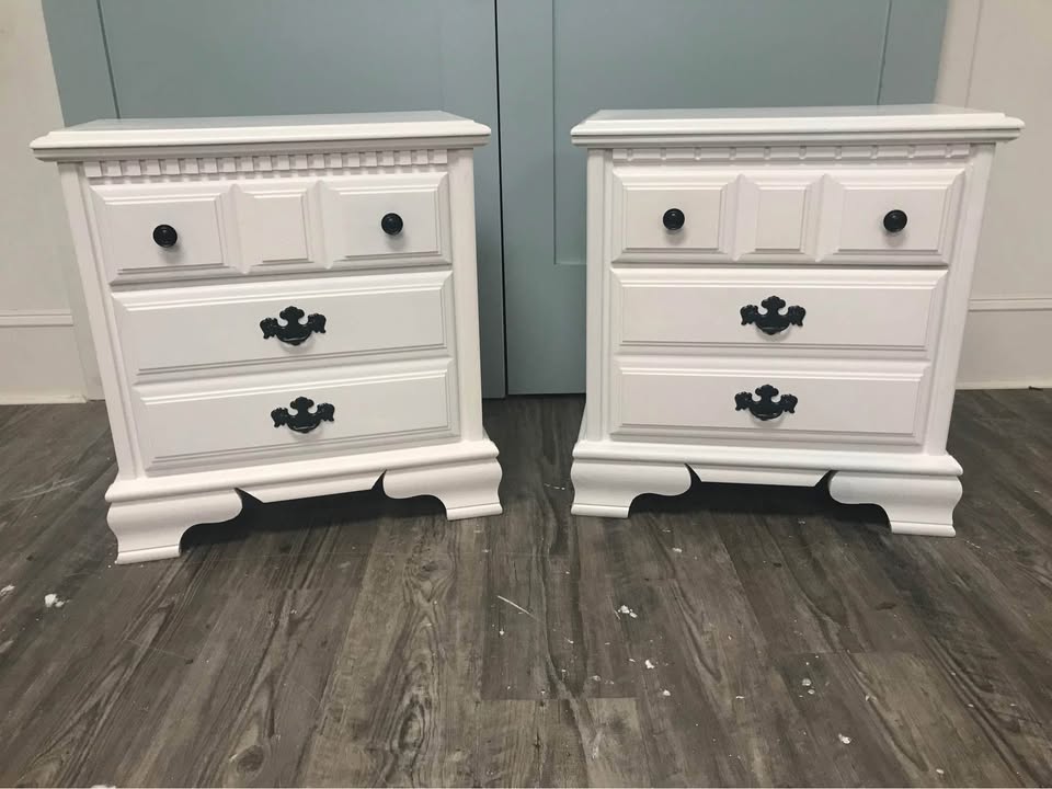 Pair of Broyhill Tall Nightstands