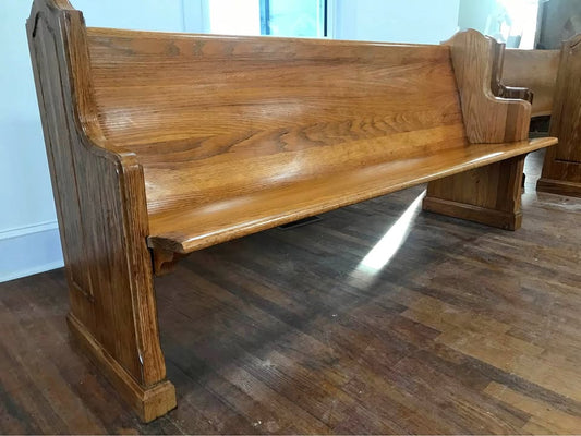 6 Ft. Solid Oak Bench/Church Pew