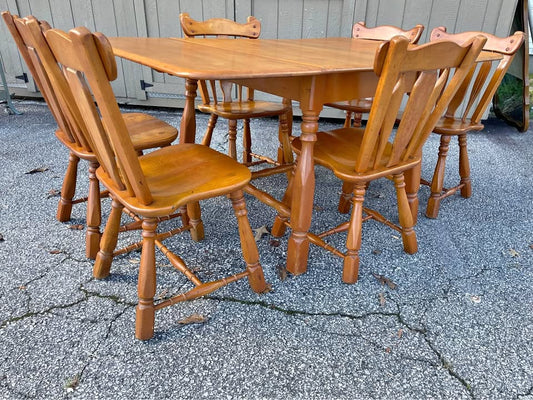 Vintage Table and 6 Chairs