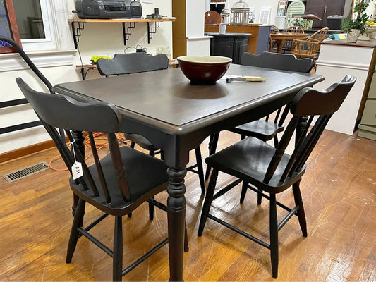 Solid Pine Table and 4 Matching Chairs