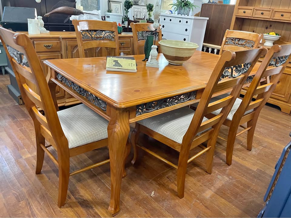 Dining Table with Six Chairs