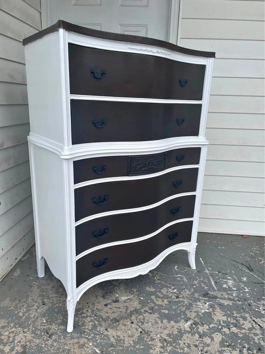 French Provincial Tall Chest of Drawers