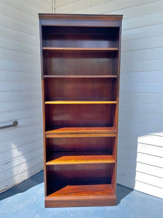 Tall Dark Wood Bookcase