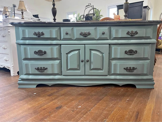 Vaughan-Bassett Sage Green Dresser