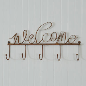 Copper Finish Welcome Hook Rack