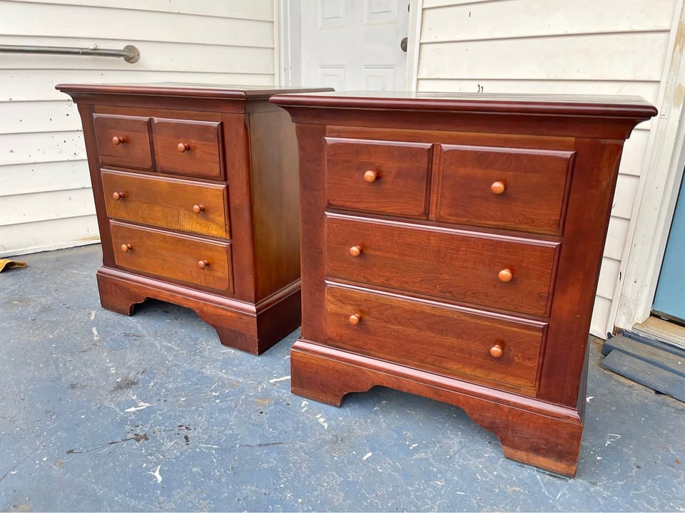 Pair of Sumter Wood Nightstands
