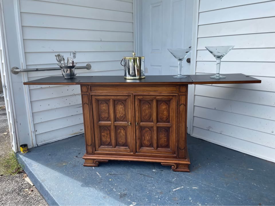 Thomasville Flip-Top Dry Bar Cabinet