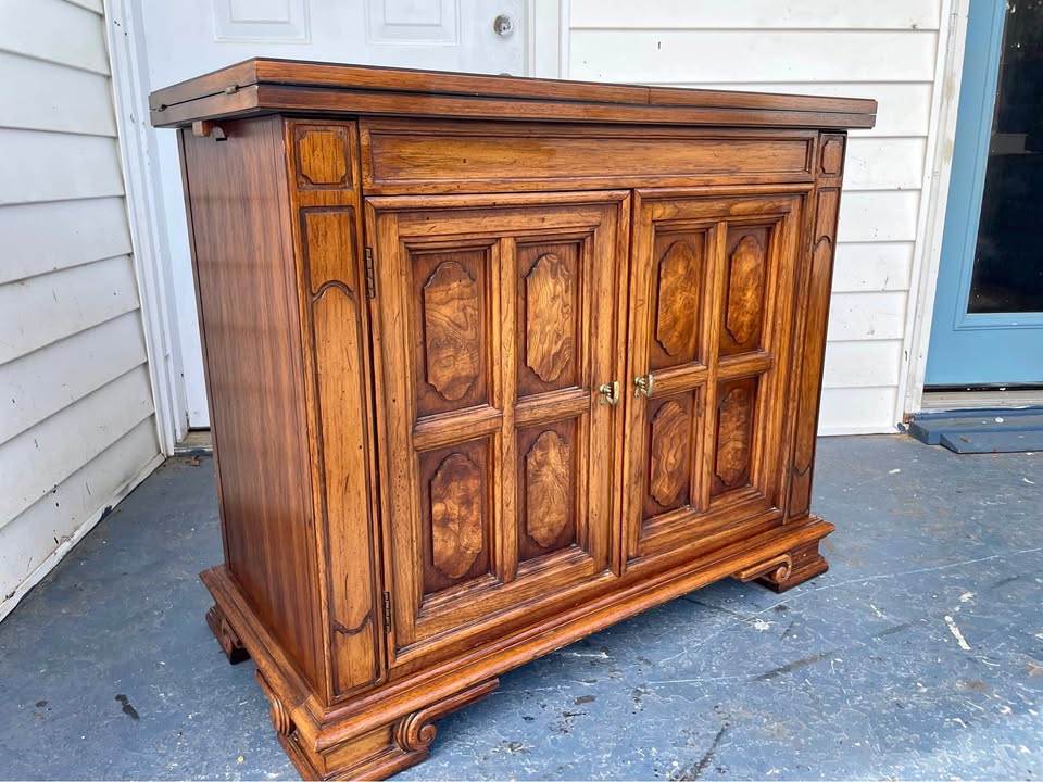 Thomasville Flip-Top Dry Bar Cabinet