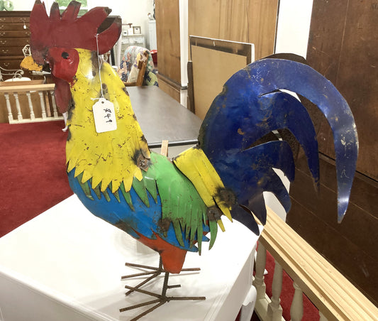 Colorful Tin Rooster