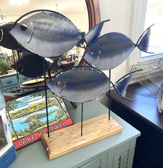 Fish Sculpture Metal & Wood - Michael Pedersen
