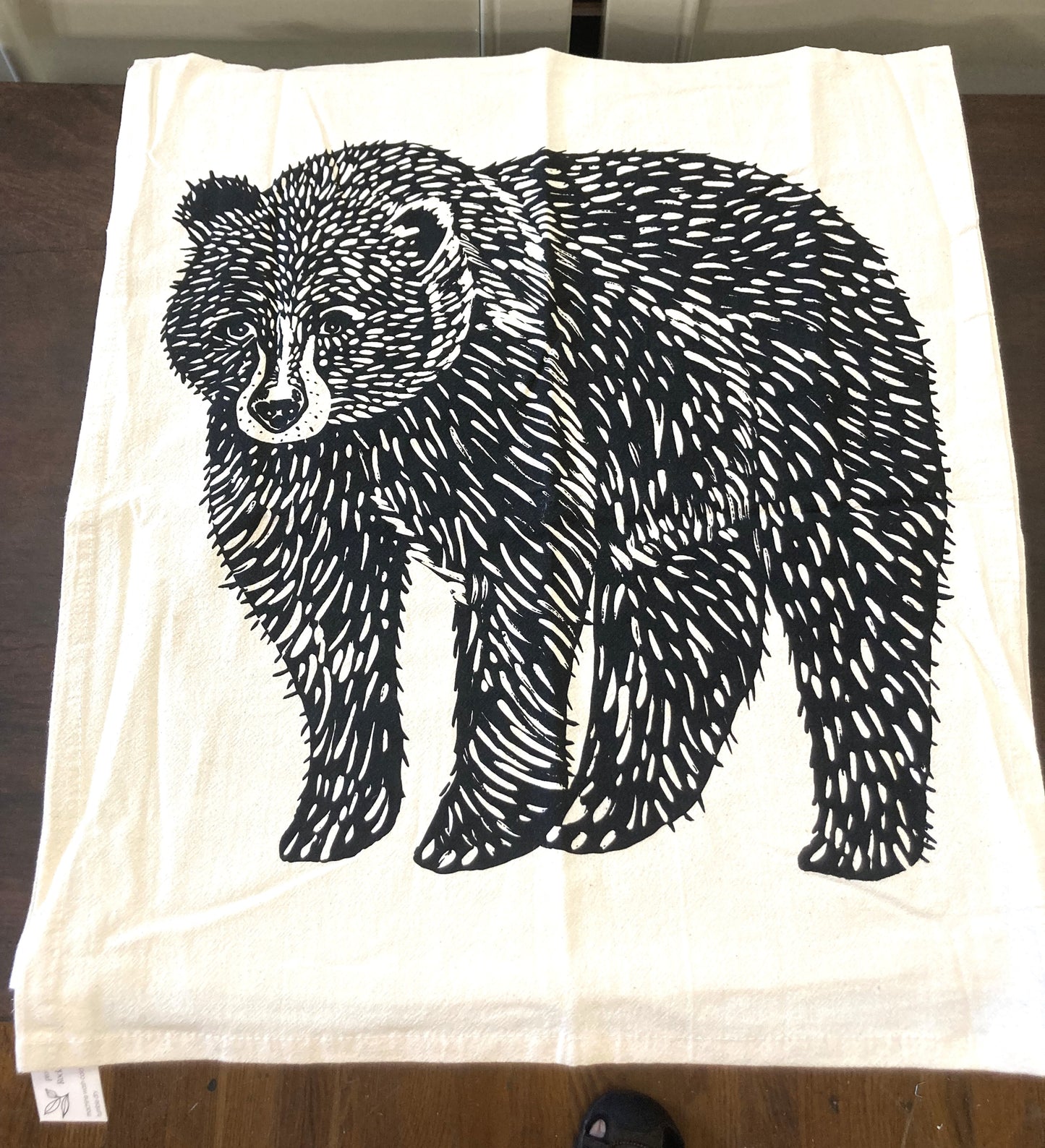 Hearth & Harrow Organic Cotton Tea Towel - Bear