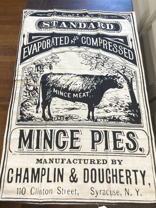 Cotton Tea Towel - Mince Pies