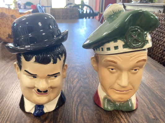 Laurel & Hardy Whiskey Bottle Set